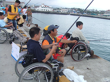 2008년 중증 장애인 바다낚시대회 개최